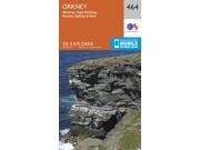 Ordnance Survey Explorer 464 Orkney Map with Digital Version, Orange