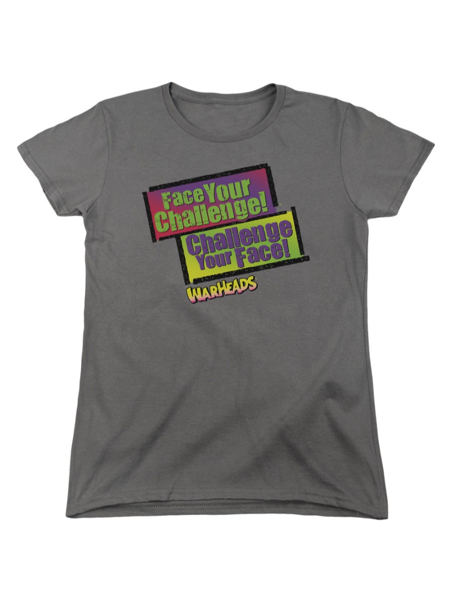 Warheads Brand Extreme Sour Hard Candy Face Your Challenge Women's T-Shirt Tee