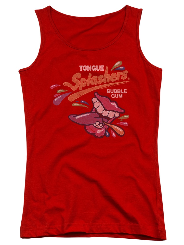 Dubble Bubble Nostalgic Candy Distress Logo Juniors Tank Top Shirt