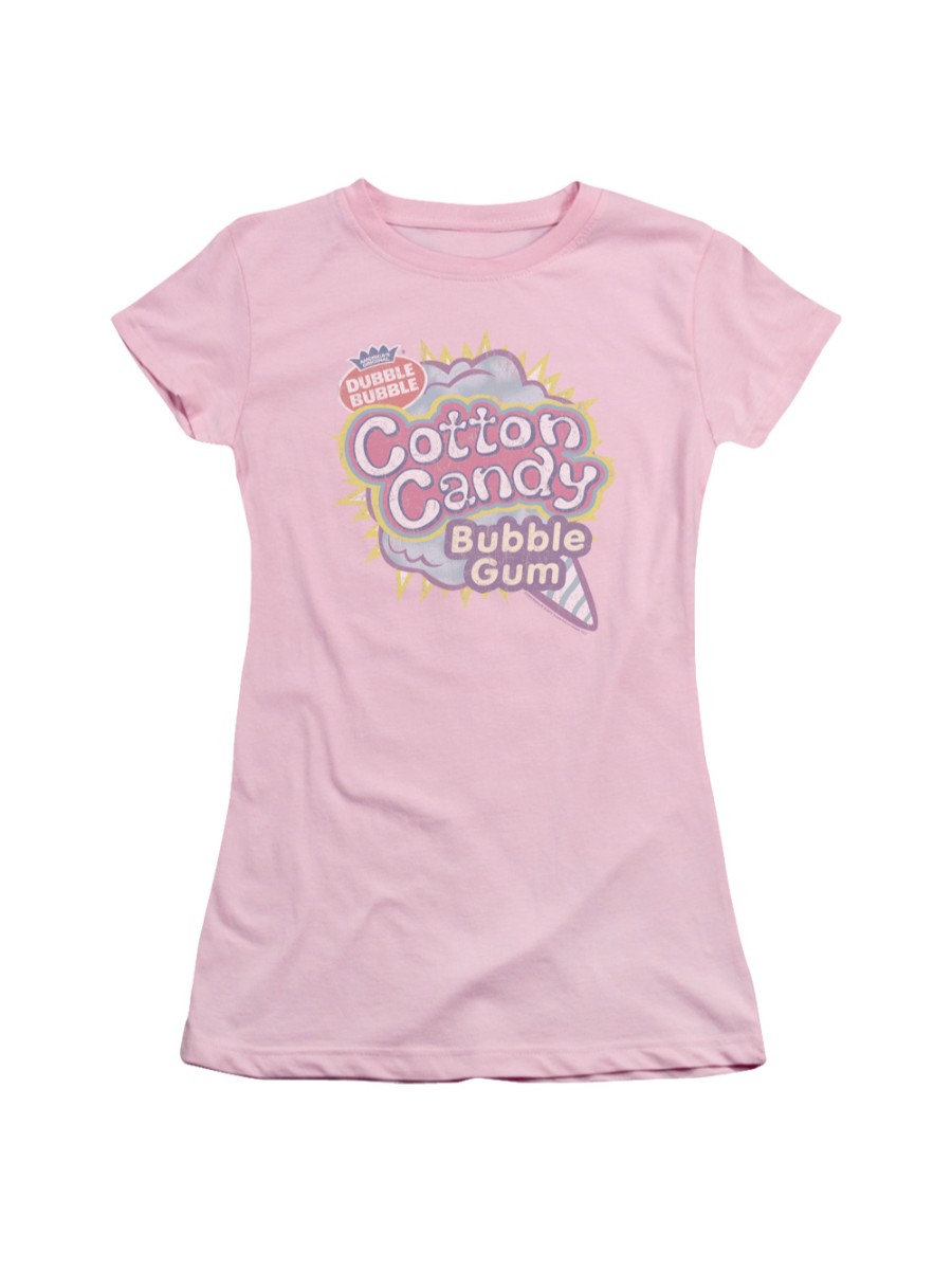 Dubble Bubble Nostalgic Candy Cotton Candy Juniors Sheer T-Shirt Tee