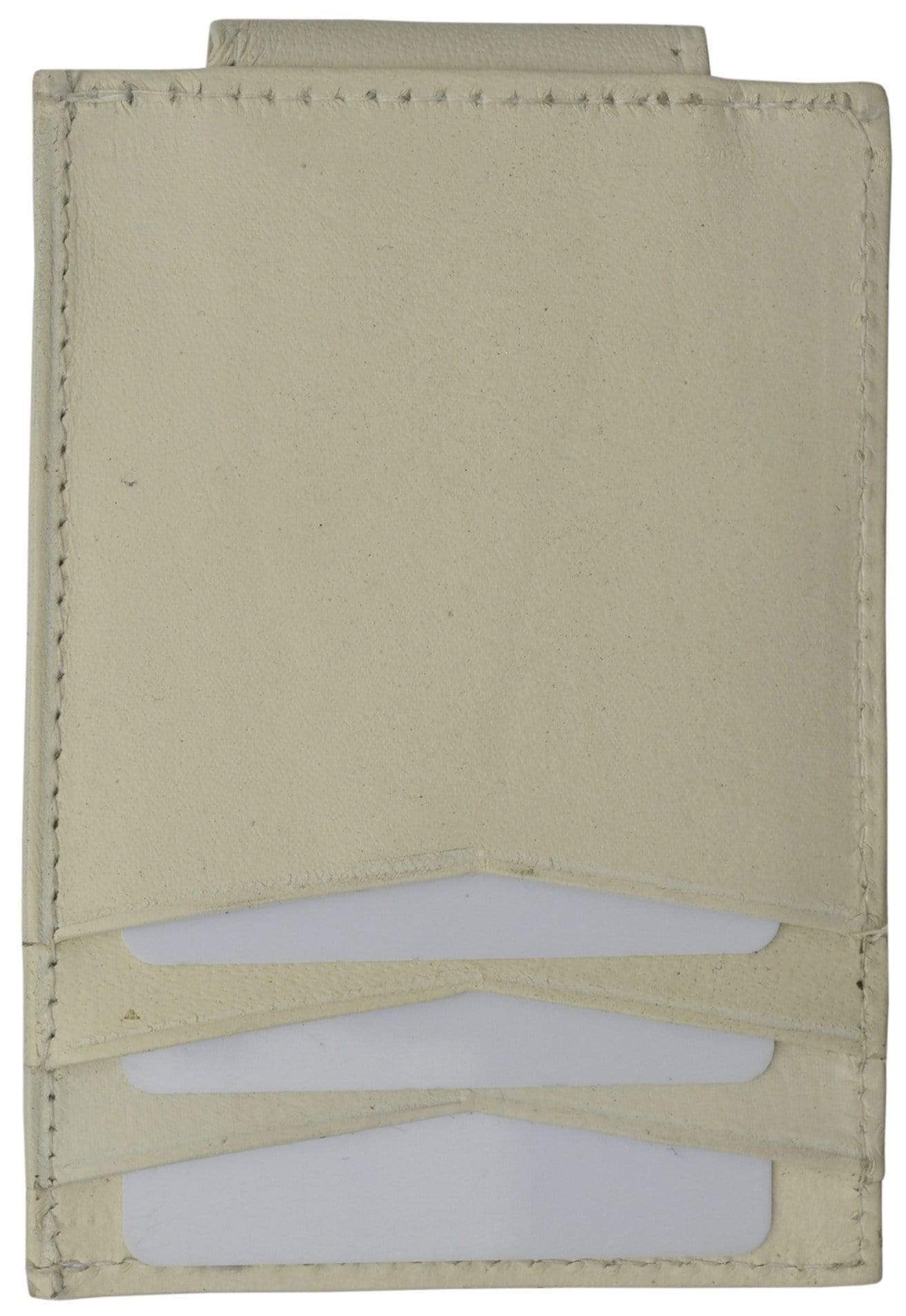 Mens Genuine Leather Money Clip Credit Card Holder Wallet Multiple Colors 1010R (C)