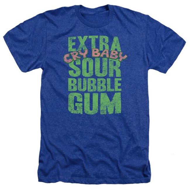 Trevco Dubble Bubble-Extra Sour - Adult Heather Tee - Royal  Small