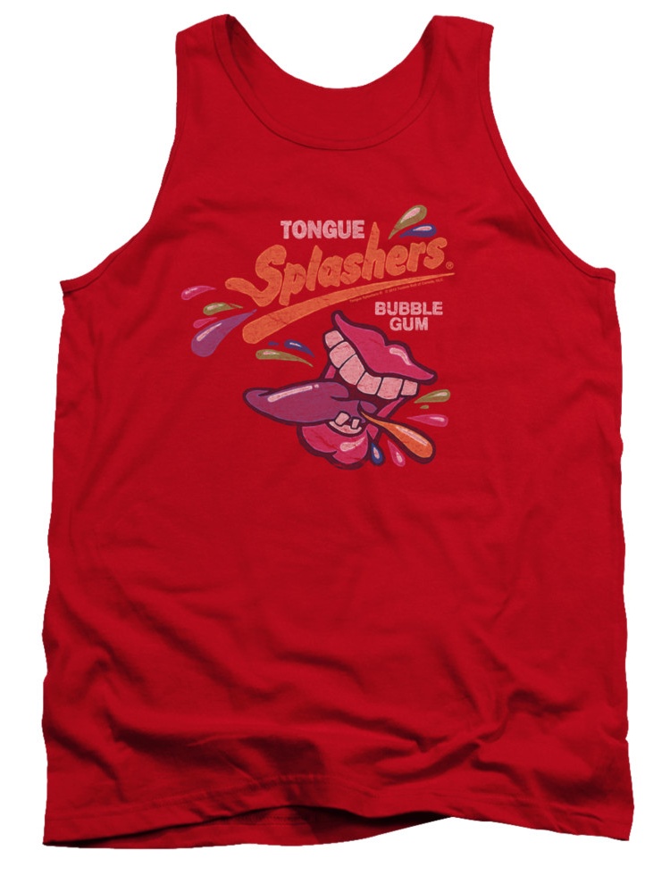Dubble Bubble Nostalgic Candy Distress Logo Adult Tank Top Shirt