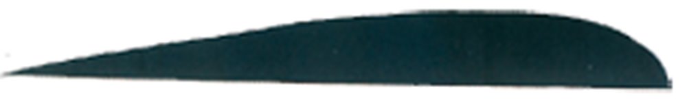 Trueflight Parabolic Feathers, Black 5 in. RW 100 Pk., 11808
