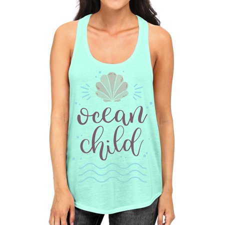 Junior S Ocean Child Tee B947 PLY Mint Green Racerback Tank Top X-Large