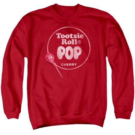 Tootsie Roll Chocolate Candy Tootsie Roll Pop Logo Adult Crewneck Sweatshirt
