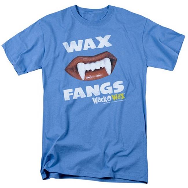 Trevco Dubble Bubble-Wax Fangs - Short Sleeve Adult 18-1 Tee - Carolina Blue, Extra Large