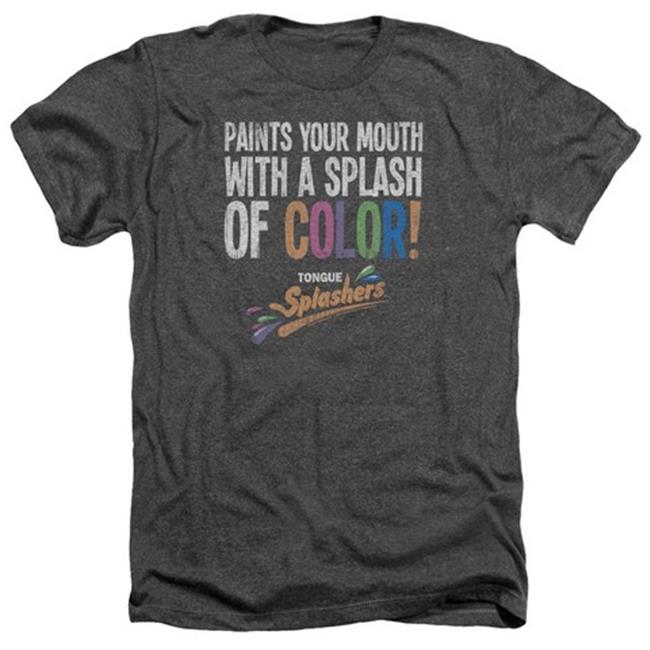 Trevco Dubble Bubble-Paints Your Mouth - Adult Heather Tee - Charcoal  Medium
