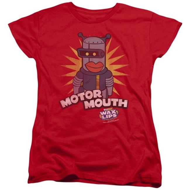 Trevco Dubble Bubble-Motor Mouth - Short Sleeve Womens Tee - Red  Extra Large