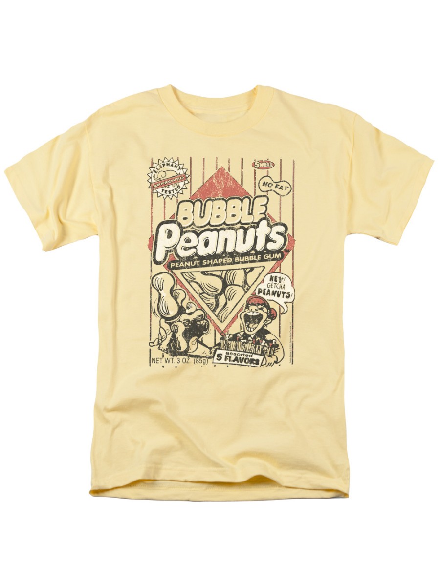 Dubble Bubble Nostalgic Candy Bubble Peanuts Adult T-Shirt Tee