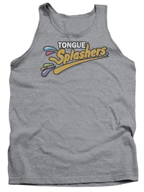 Trevco Dubble Bubble-Tongue Splashers Logo - Adult Tank Top - Heather & Medium