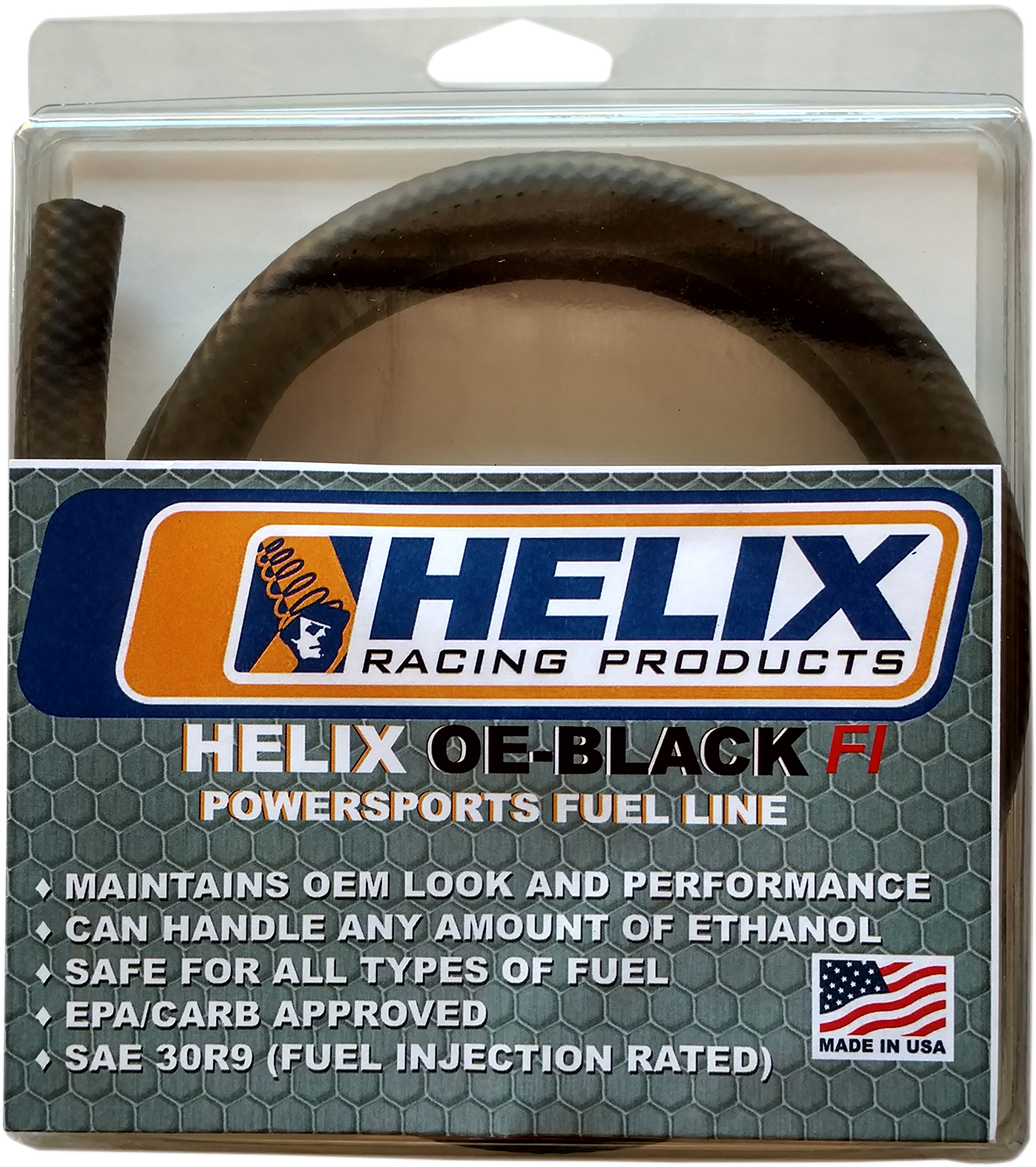 Helix Racing Products OE-Black Fuel Line  3/8 in. ID, 3 Ft.  380-9303