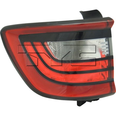 TYC 11-6678-00-1 Left Side Tail Light Assembly for 14-15 Dodge Durango CH2800206