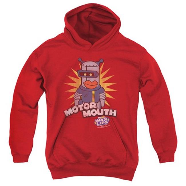 Trevco Dubble Bubble-Motor Mouth - Youth Pull-Over Hoodie - Red- Large