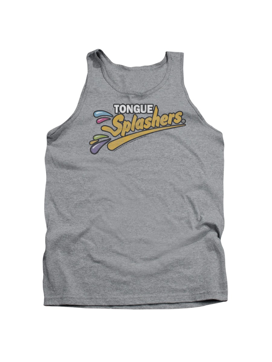 Dubble Bubble Nostalgic Candy Tongue Splashers Logo Adult Tank Top Shirt