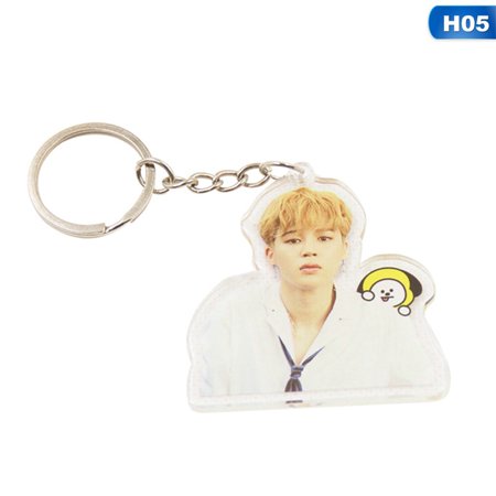 Raypadula Hot Kpop Wings Album Bangtan Boys Acrylic Key Chain K-Pop Personalized Key Ring Pendant Keyring Keychain