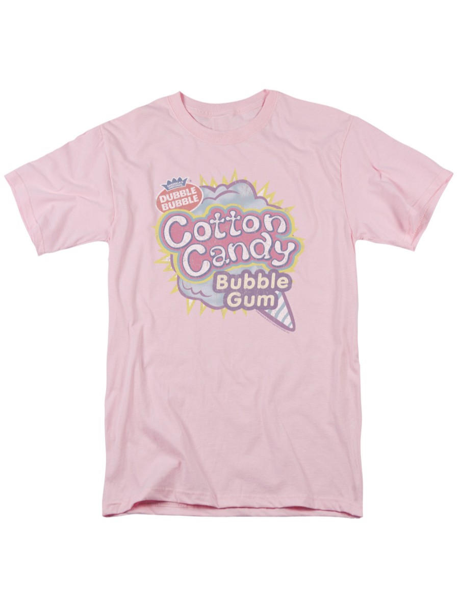 Dubble Bubble Nostalgic Candy Cotton Candy Adult T-Shirt Tee
