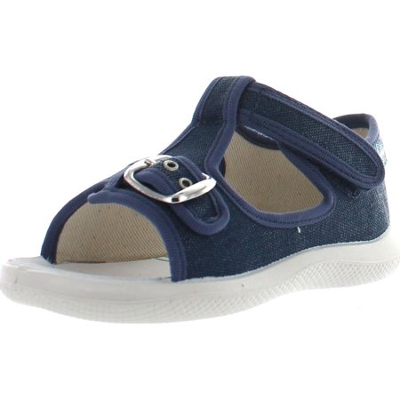 Naturino Boys 7786 Canvas Sandals with Buckle, Tela Jeans, 20