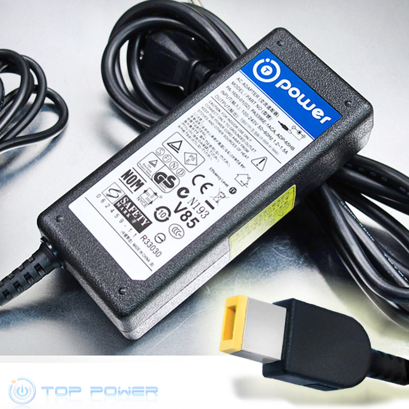 T-Power 20V 65W Ac Dc Adapter for Lenovo ThinkPad X1 Carbon 3448 Series Lenovo Thinkpad X1 Carbon Win 8 3460 Series LAPTOP Ultrabook Replacement Super