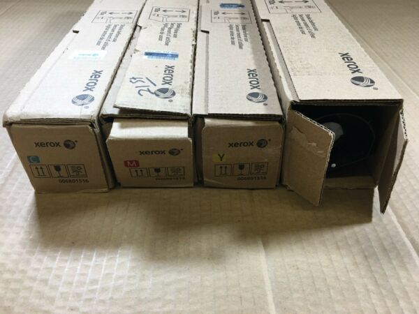 New Open Box OEM Xerox CMYK Toner Set 7525 7545 7830 7855i 006R01513-006R 01516