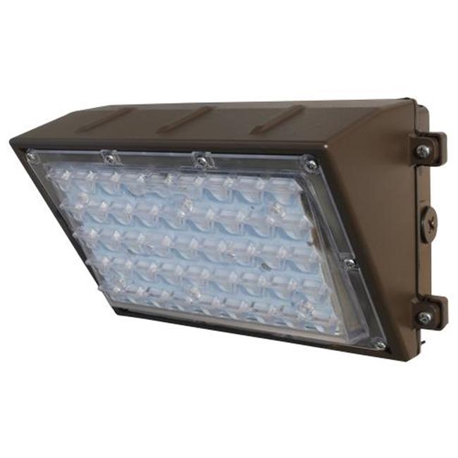 Morris Products 71444 28W LED Directed Optic Lens Wall Pack - 3460 Lumens, 120-277V Bronze