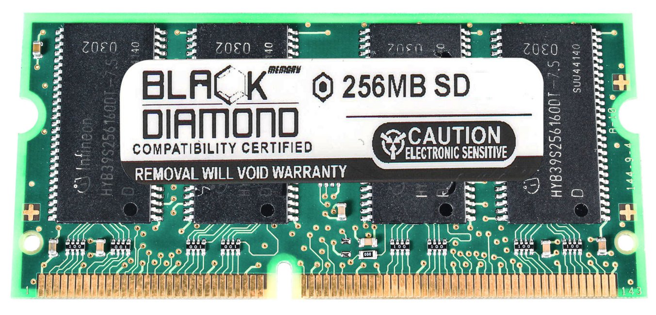 256MB Black Diamond Memory Module for Fujitsu LifeBook S-4542 (FPC040441) SDRAM SO-DIMM 144pin PC100 100MHz Upgrade