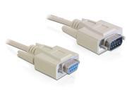 DeLOCK Sub-D9 2m Serial Cable Grey