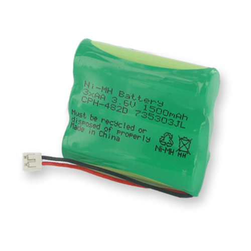At&T 1455 Cordless Phone Battery Ni-MH 1X3AA/D  3.6 Volt  1500 MAh - Ultra Hi-Capacity - Replacement for Rechargeable Battery