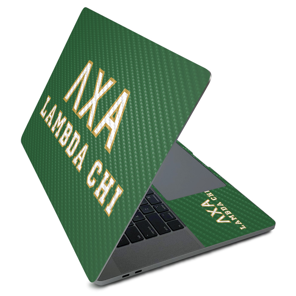CF-APMAPRO216-LCA999992 Carbon Fiber Skin for Apple MacBook Pro 16 in. 2020 - Lambda Chi Alpha Frat House