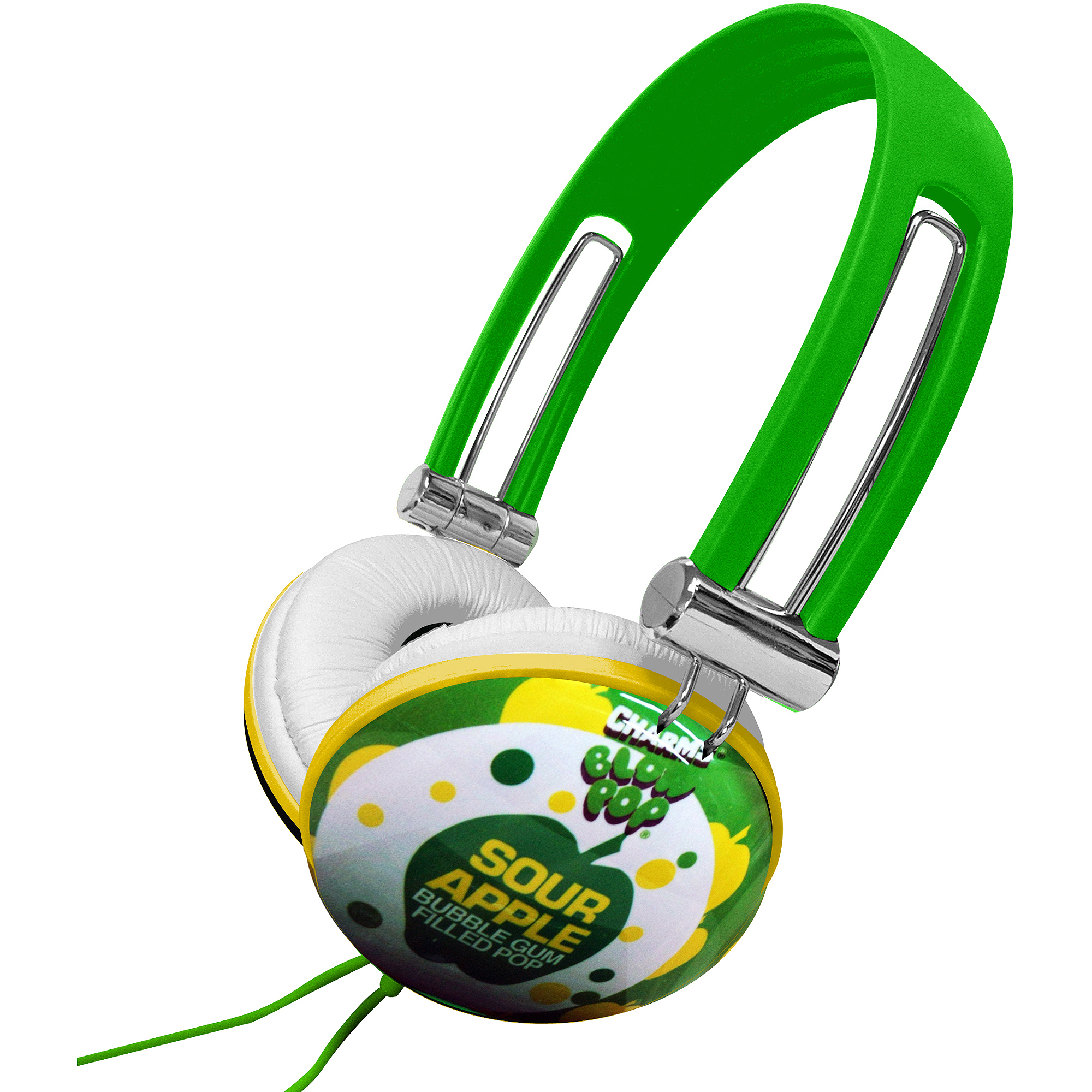 Tootsie Blow Pop DGL-820-TBP Candeez Stereo Headphones, Sour Apple Blow Pop