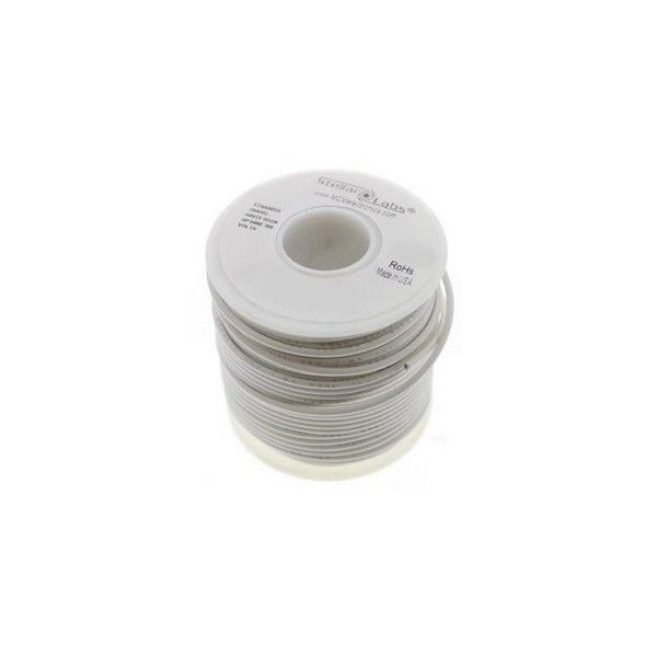 Stellar Labs 24-15069 Hook up Wire 300 Volts 25Ft Stranded 18Awg-White