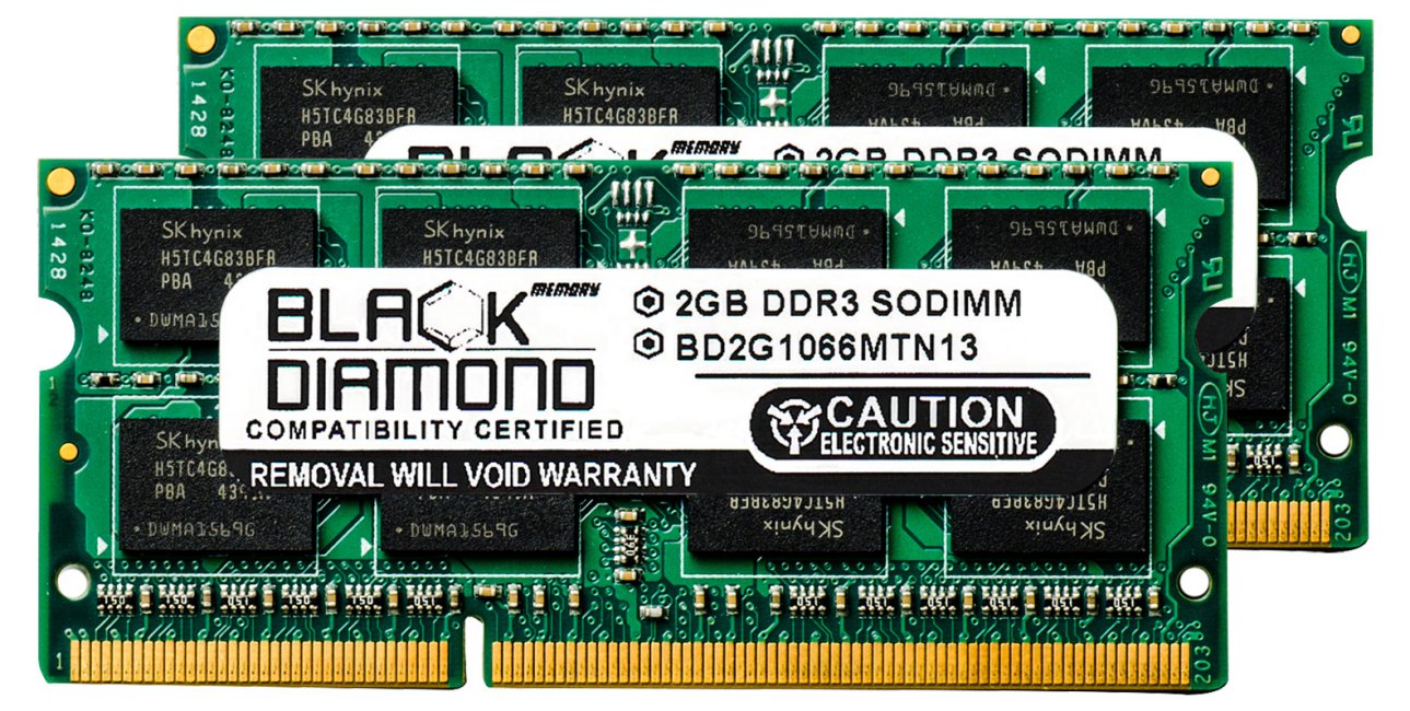 4GB 2X2GB RAM Memory for Lenovo ThinkPad T410 2518 Black Diamond Memory Module DDR3 SO-DIMM 204pin PC3-8500 1066MHz Upgrade