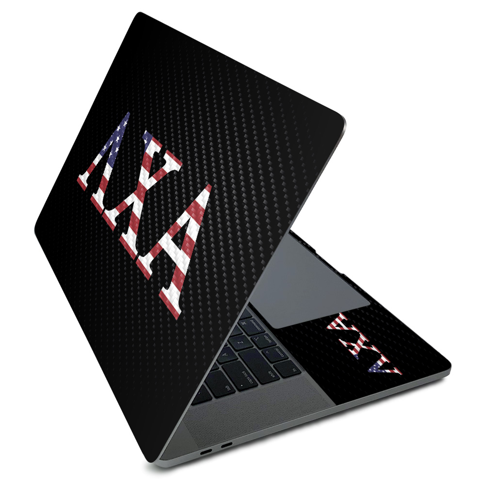 CF-APMAPRO216-LCA999996 Carbon Fiber Skin for Apple MacBook Pro 16 in. 2020 - Lambda Chi Alpha Americana