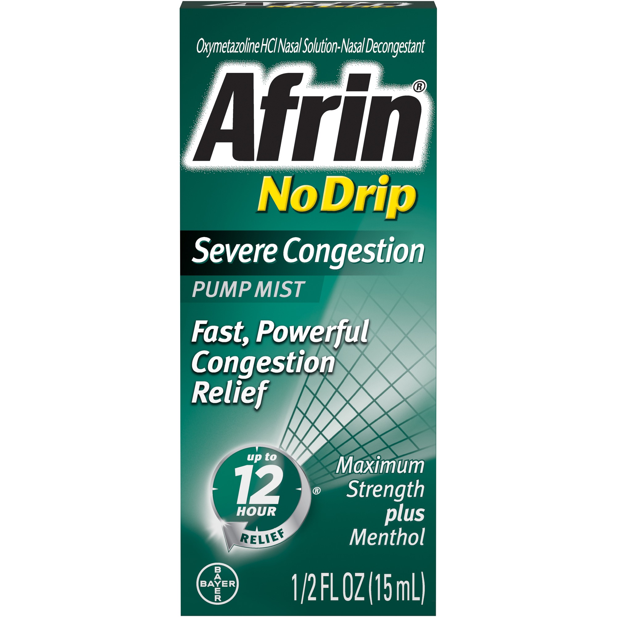 Afrin Nasal Spray - Severe Congestion No Drip - 0.5 Oz