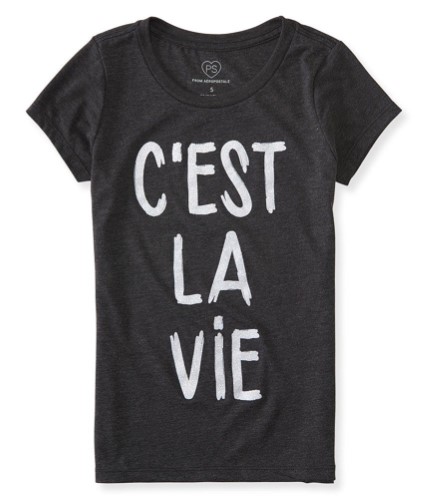 Aeropostale Girls C'est La Vie Graphic T-Shirt 001 6 - Little Kids (4-7)