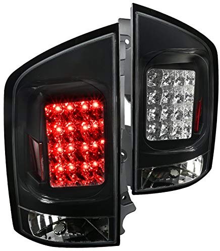 LED Tail Lights Rear Brake Lamp in Black Housing Clear Lens Made for and Compatible with 2005 - 2015 Nissan Armada 05 06 07 08 09 10 11 12 13 14 15