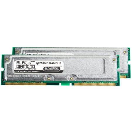 512MB 2X256MB RAM Memory for IBM IntelliStation M Pro 6229-25U Rambus RDRAM RIMM 184pin PC800 45ns 800MHz Black Diamond Memory Module Upgrade