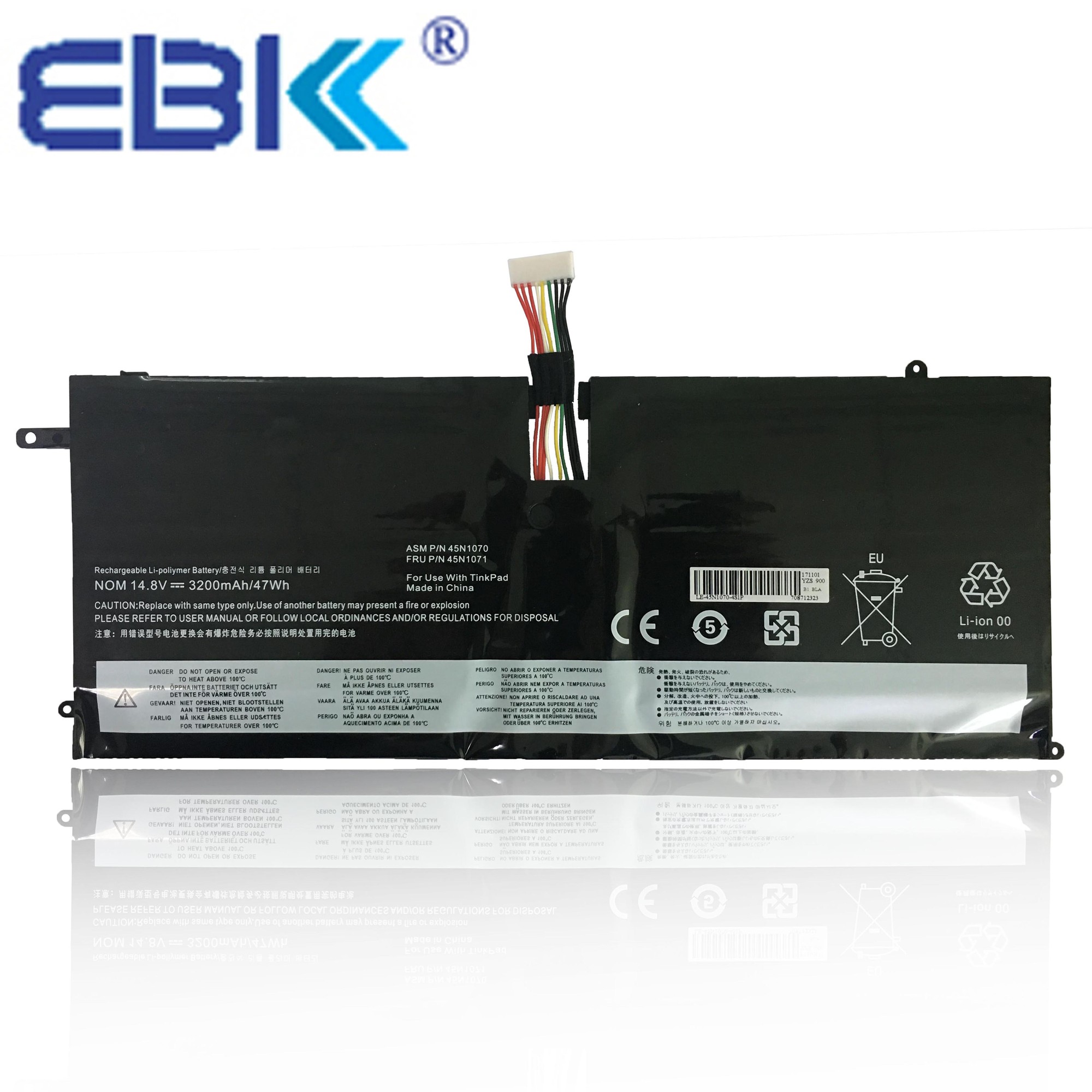 47Wh 14.8V Long Life 45N1071 45N1070 OEM Quality Laptop Battery for LENOVO ThinkPad X1 Carbon 3443 3444 3448 - 12 Months Warranty