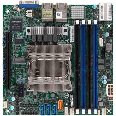 Supermicro M11SDV-8C-LN4F AMD EPYC 3251 8-Core Embedded Mini ITX Motherboard with Quad GbE LAN, Ipmi