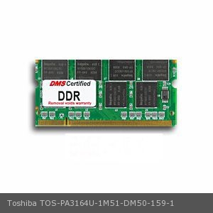 DMS Compatible/Replacement for Toshiba PA3164U-1M51 Satellite 1900-UWN 512MB DMS Certified Memory 200 Pin DDR PC2100 266MHz 64x64 CL 2.5 SODIMM 16 Chi