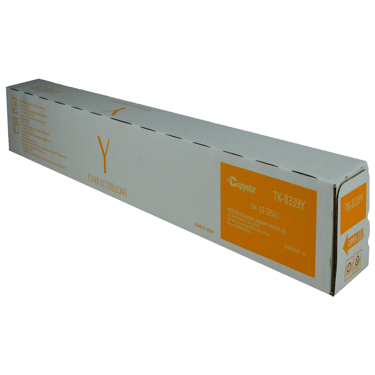 OEM Copystar TK-8339Y (1T02RLACS1) Toner Cartridge  YELLOW  15K YIELD - for Use in Copystar CS-3252CI Printer  CS-3253CI