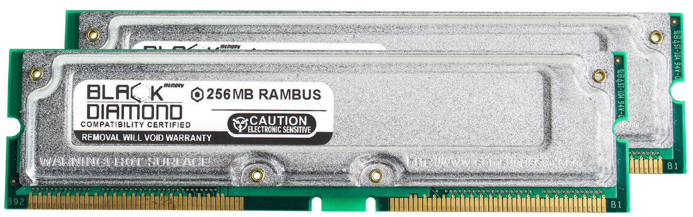 512MB 2X256MB RAM Memory for IBM IntelliStation M Pro 6229-35U Rambus RDRAM RIMM 184pin PC800 45ns 800MHz Black Diamond Memory Module Upgrade
