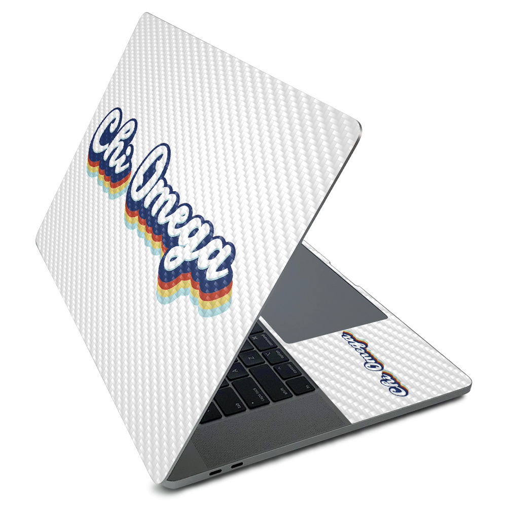 CF-APMAPRO216-CO999988 Carbon Fiber Skin for Apple MacBook Pro 16 in. 2020 - Chi Omega Far Out 70s