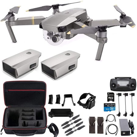 DJI Mavic Pro Platinum with Extra Battery and Professional Case, Flagship 4K Quadcopter Drone with 30 Mins Flight Time, 7 Km Range, Obstacle Avoidance