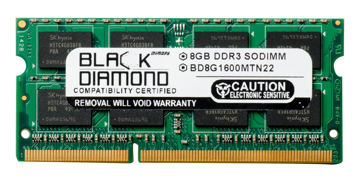 8GB Black Diamond Memory Module for Dell Vostro Laptop 3460 DDR3 SO-DIMM 204pin PC3-12800 1600MHz Upgrade