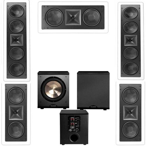 Klipsch KL-6504-THX 5.1 in-wall LCR Speaker System-Free PL-200