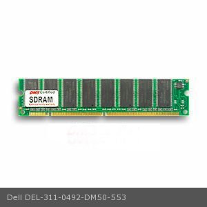 Dell 311-0492 Equivalent 128MB DMS Certified Memory PC100 16X64-8 CL2 SDRAM 168 Pin DIMM - DMS