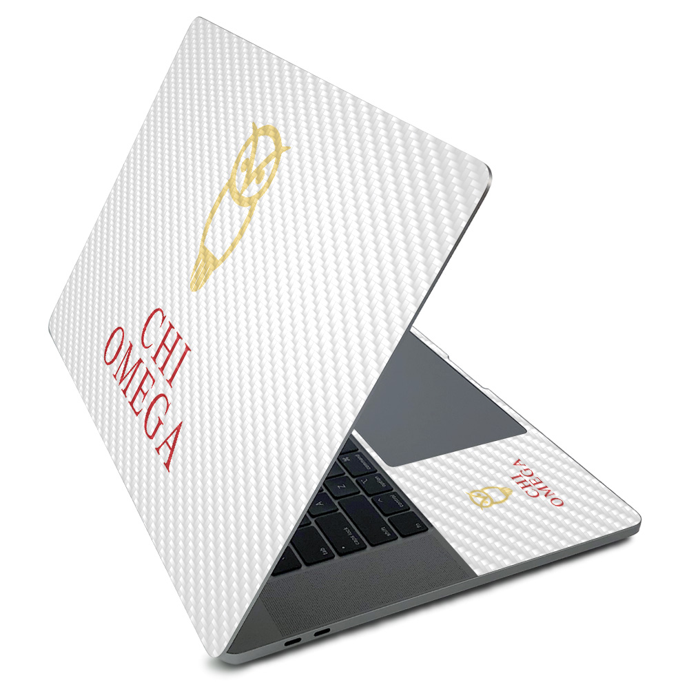 CF-APMAPRO216-CO999993 Carbon Fiber Skin for Apple MacBook Pro 16 in. 2020 - Chi Omega Classic