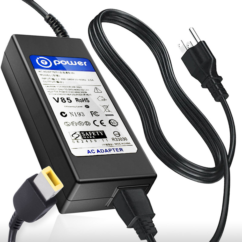 T-Power Ac Adapter for 90W Lenovo ThinkPad X1 Carbon 3444 3448 3460 Series Ultrabook Replacement Laptop Charger Power Supply Cord Wall Plug Spare