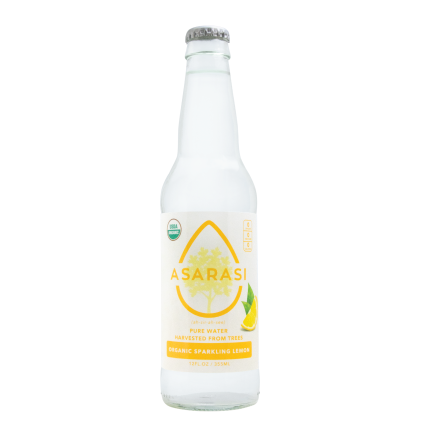 Asarasi (Ah-Sir-Ah-See) Organic Sparkling Lemon, Tree Water,12 Fl Oz, 12 CtÂ 